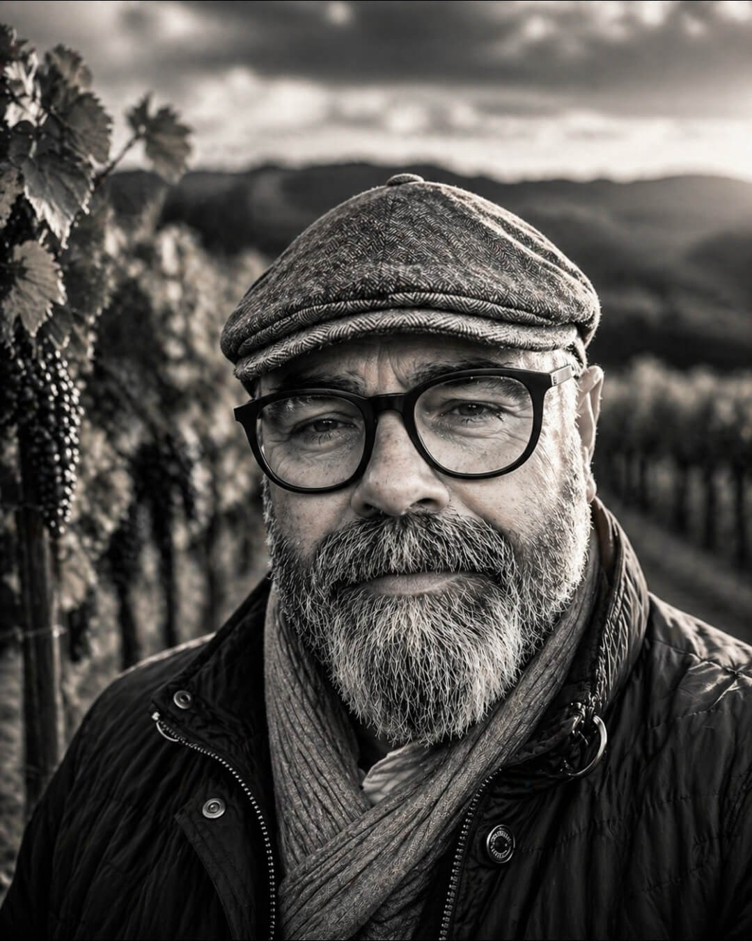 Fernando Duarte en viñedos, consultor comercial especializado en el sector del vino